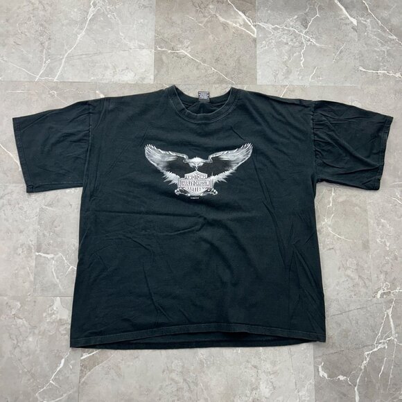 VINTAGE HARLEY DAVIDSON VIRGIN ISLANDS GRAPHIC TEE MENS 2XL XXL Y2K SHORT SLEEVE - Picture 1 of 9